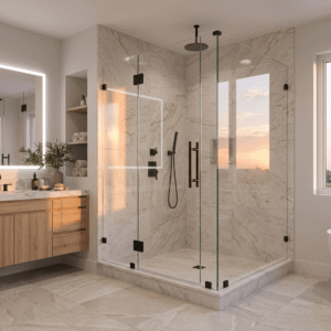 90° Corner Frameless Shower Enclosure