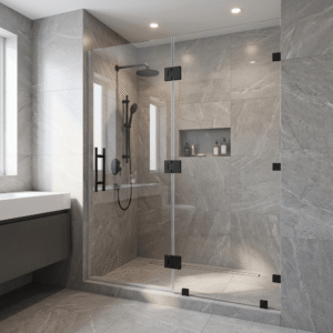 Frameless Hinged Shower Door