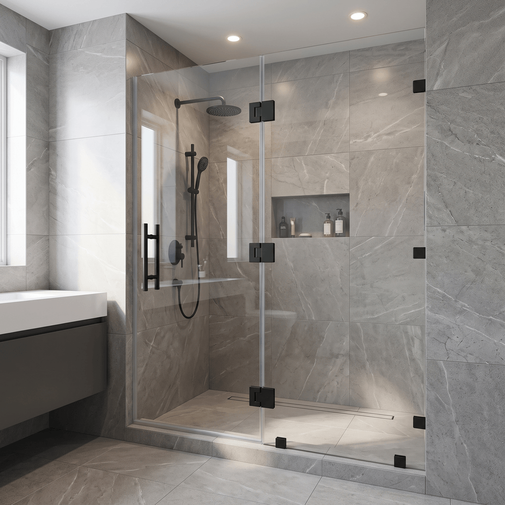 Frameless Hinged Shower Door