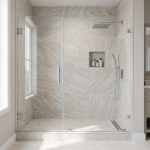 Frameless Hinged Shower Door