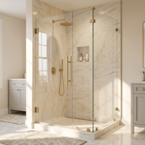 Frameless Hinged Shower Door